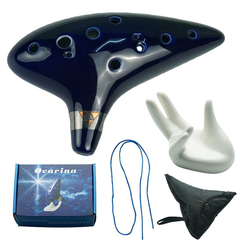 Тему 12-дырочная альтовая окарина в тональности C для детей - Учебный инструмент по «Легенде о Зельде»