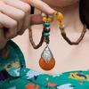 Буддийская Бодхи ключичная цепочка Этническая модная бижутерия Персонализированное ожерелье Ожерелье из бусин Непал