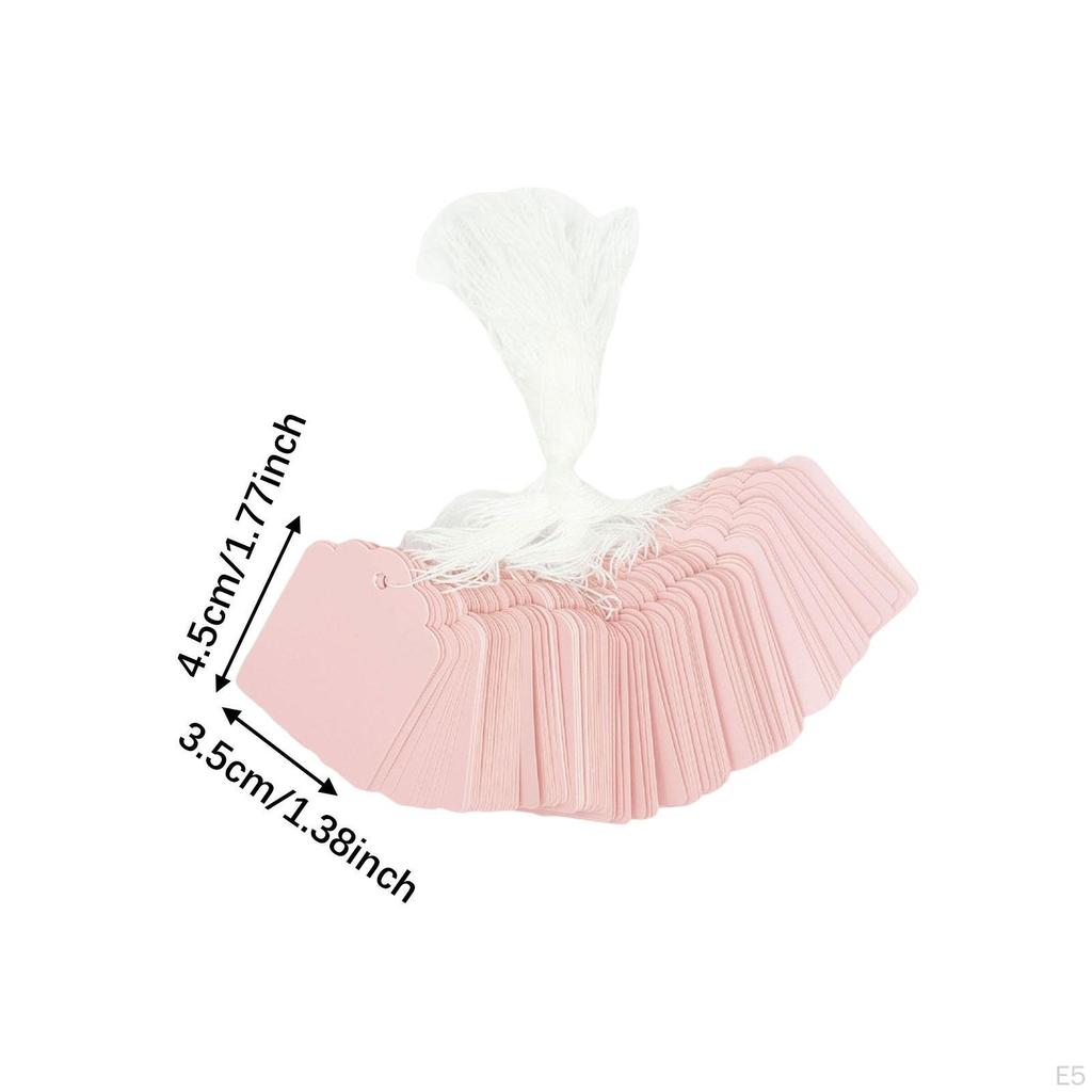 100 шт. подарочных бирок с веревкой, ценовая строка ценник этикетки упаковка маркировка