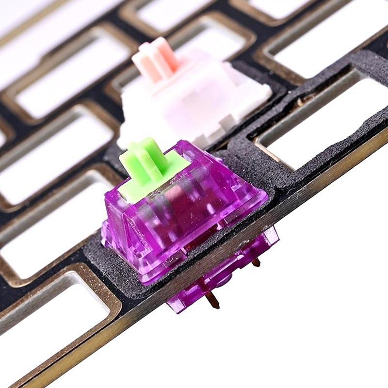 120 шт./упак. Механическая клавиатура, переключатель, накладка, пленка, пена, позиционирующая пластина, накладка на ногу