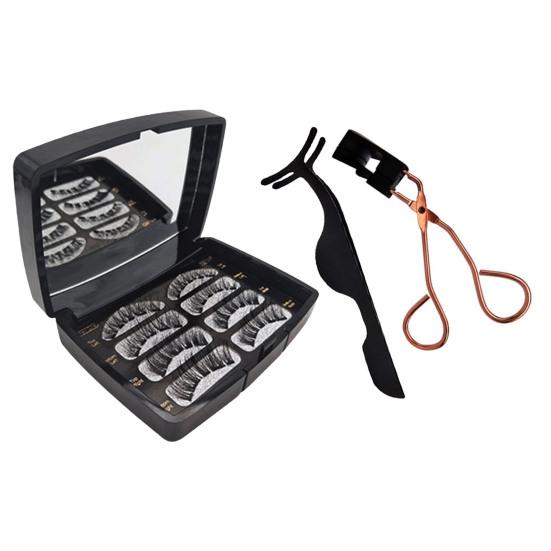 1 комплект съемных 3D-ресниц сверхлегких магнитных накладных ресниц премиум-класса с пинцетом