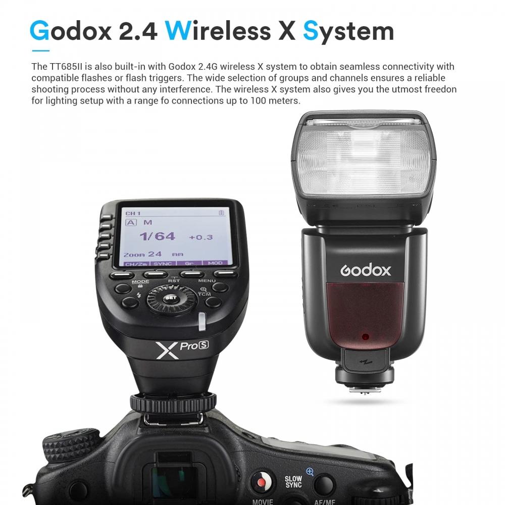 Godox TT685II-O TT685OII вспышка для камеры TTL HSS 18000s 2.4G беспроводная передача импульсов вспышки совместима с камерами Panasonic и Olympus