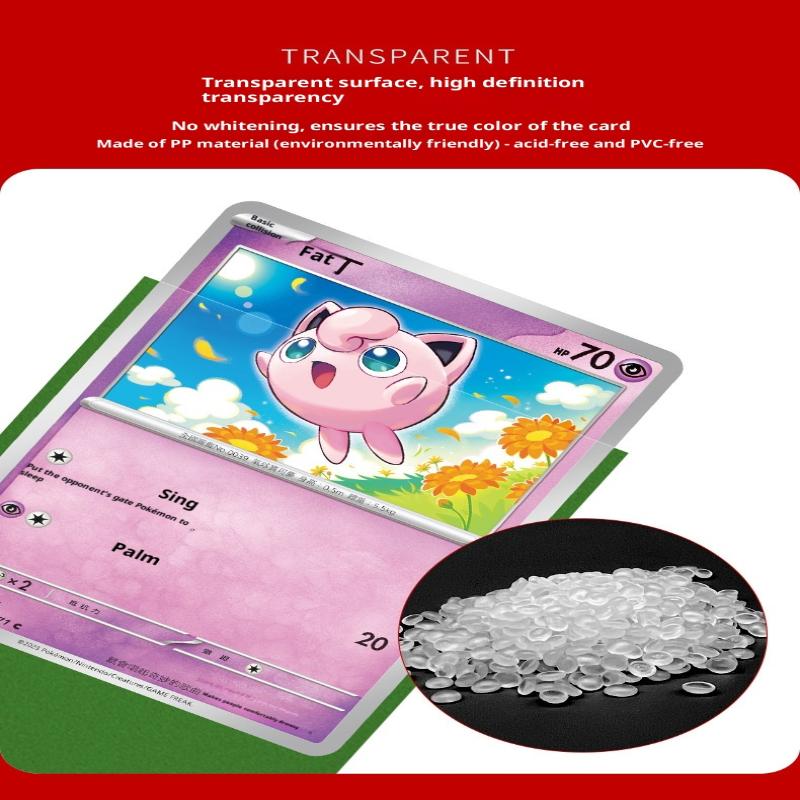 100 шт. Премиальные матовые протекторы для карт, совместимые с MTG, Pokemon, коллекционными карточками и спортивными картами стандартного размера для настольных игр