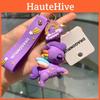 Adorable Unicorn Keychain Cartoon Style Cute Gift Bag Charm For Couples In Pink Metal