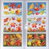 Autumn Window Stickers Fallen Leaves Maple Leaves Electrostatic Window Stickers Home Decoration Thanksgiving Festival Party Glass Stickers