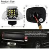 D-Lumina LED License Plate Light Tag Lamp Assembly Chrome Housing Compatible With 1988-1999 Chevy GMC Silverado Sierra C/K Series 1500 2500 3500