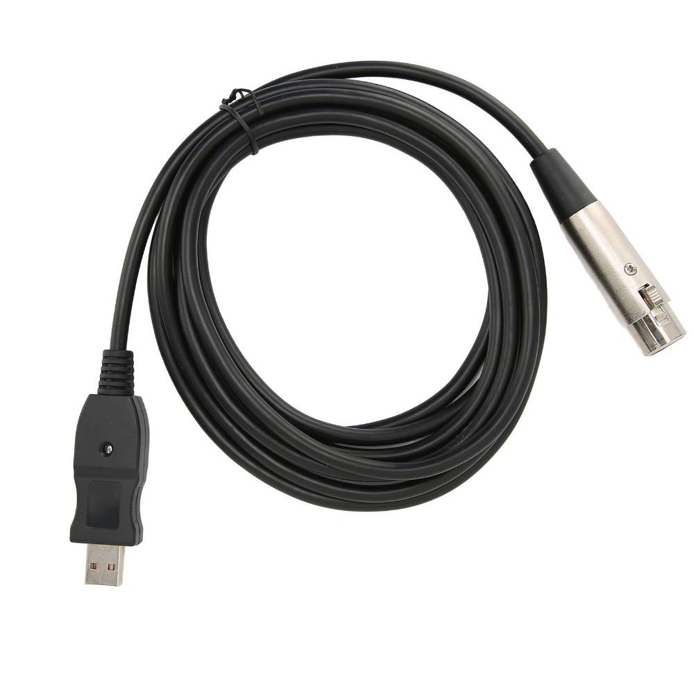 9.8ft Microphone Converter Cable Plug and Play Studio Audio Mic Connector PC / Laptop Audio