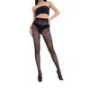 European & American Floral Fishnet Garter Stockings, Hollow Jacquard Design - Style 3129