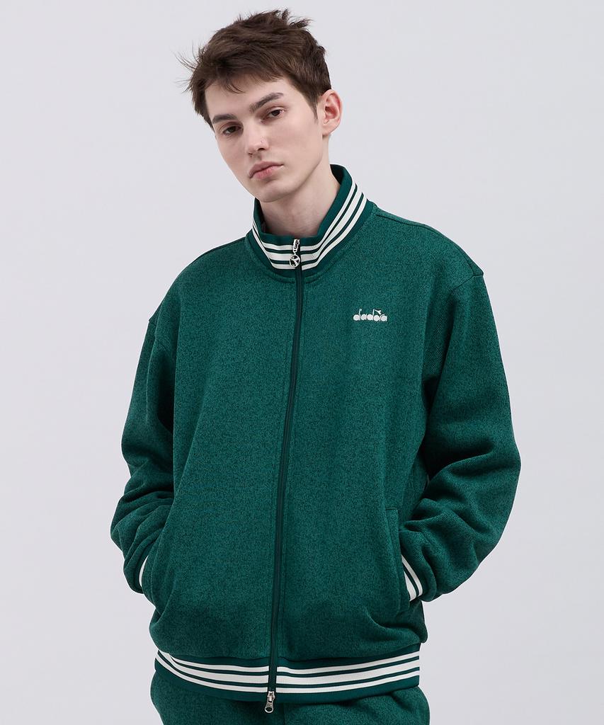 Diadora Уютная спортивная куртка с начесом, зеленая