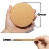 5PCS Natural Cork Coaster, Round Anti Slip And Durable, Coffee Cup Coaster, Desktop Decoration DIY Tableware Coaster