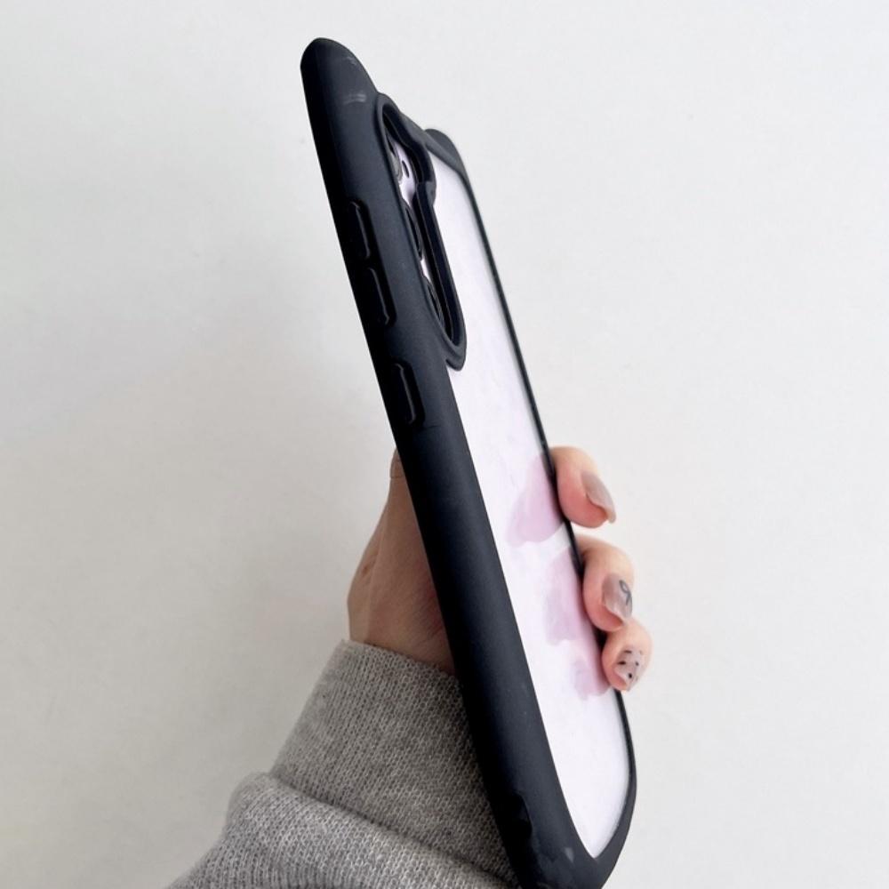 Милые кошачьи ушки Прозрачный чехол для Samsung Galaxy S26 S25 Ultra S26 Plus Конфетный Мягкий силиконовый бампер Прозрачный противоударный чехол