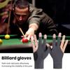 1 шт. 3-пальцевая бильярдная перчатка, противоскользящая, поглощающая пот, дышащая, для мужчин и женщин, для правой руки, кий для снукера, спортивные перчатки, аксессуары для бильярда