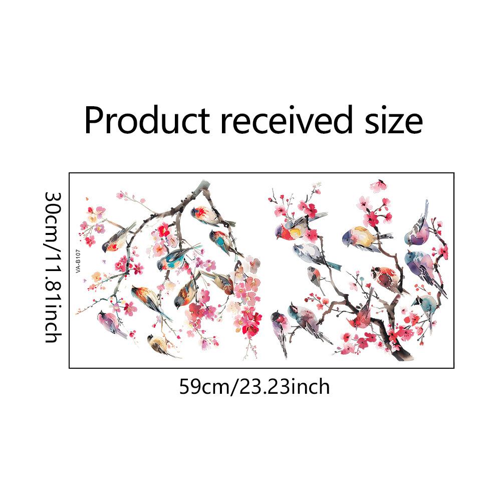 Двусторонняя красочная наклейка на стену с изображением бабочек и цветов, электростатическая паста, паста для оконного стекла, видимая декоративная наклейка на стену