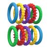 5pcs Sensory Fidget Toys for Youngsters Adults Colorful Silicone Textured Bracelets, Educational Toys for Sensory Development,For Party Favors,Gifts