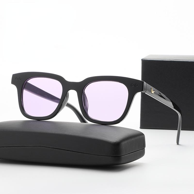 Солнцезащитные очки мужские и женские модные ретро цветные прозрачные очки квадратная оправа солнцезащитные очки желе