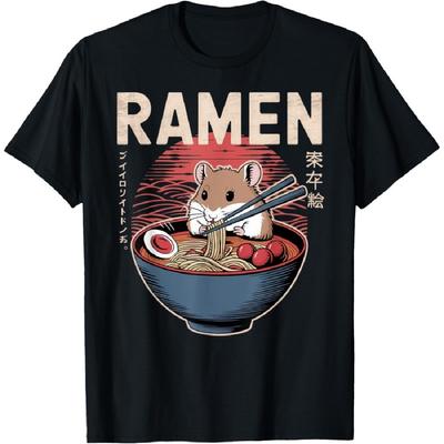 Аниме Хомяк Манга Каваий Отаку Нэко Японский Рамен Хомяк Футболка