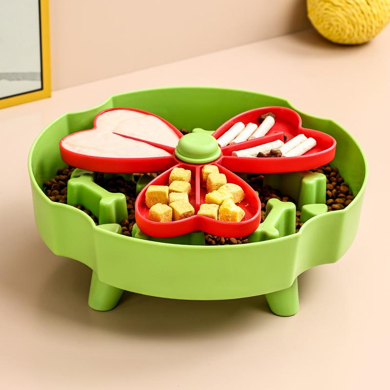 Cross-Border Pet Puzzle & Slow Feeder Bowl: Slow Eating Toy for Dogs & Cats, Snack Dispenser, Boredom Relief