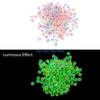 HX6F Luminous Flat Beads and Bead Assortments for Jewelry Making Necklaces Bracelets UV Color Change Hair Beads for Women