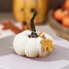 Mini Knit Pumpkins Desktop Ornaments Autumn Fabric Artificial Pumpkin Crafts for Fall Thanksgiving Harvest Festival Halloween Home Decor