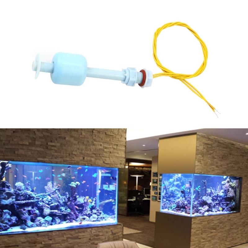 Пластиковый поплавковый выключатель PP Рыба для аквариума Датчик уровня жидкости 10 мм Автоматический датчик контроллера уровня Синий и желтый