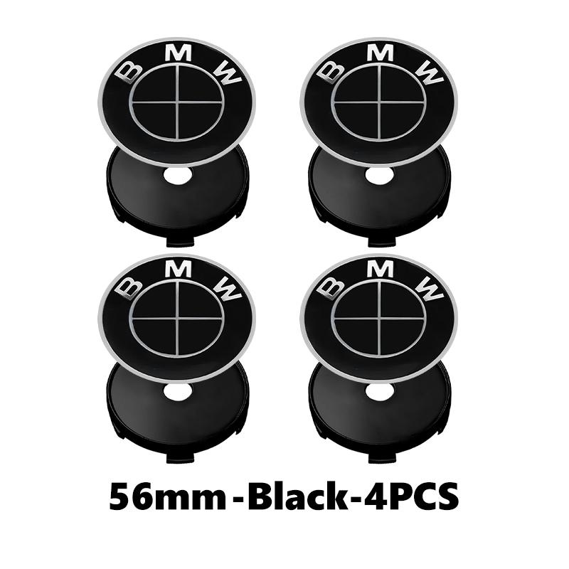 4PCS 56mm Car Badge Wheel Center Cover Stickers Hub Caps Decal For BMW X1 X3 E39 E46 E30 E36 E87 E60 E90 F26 G02 E70 F15 E53 G05