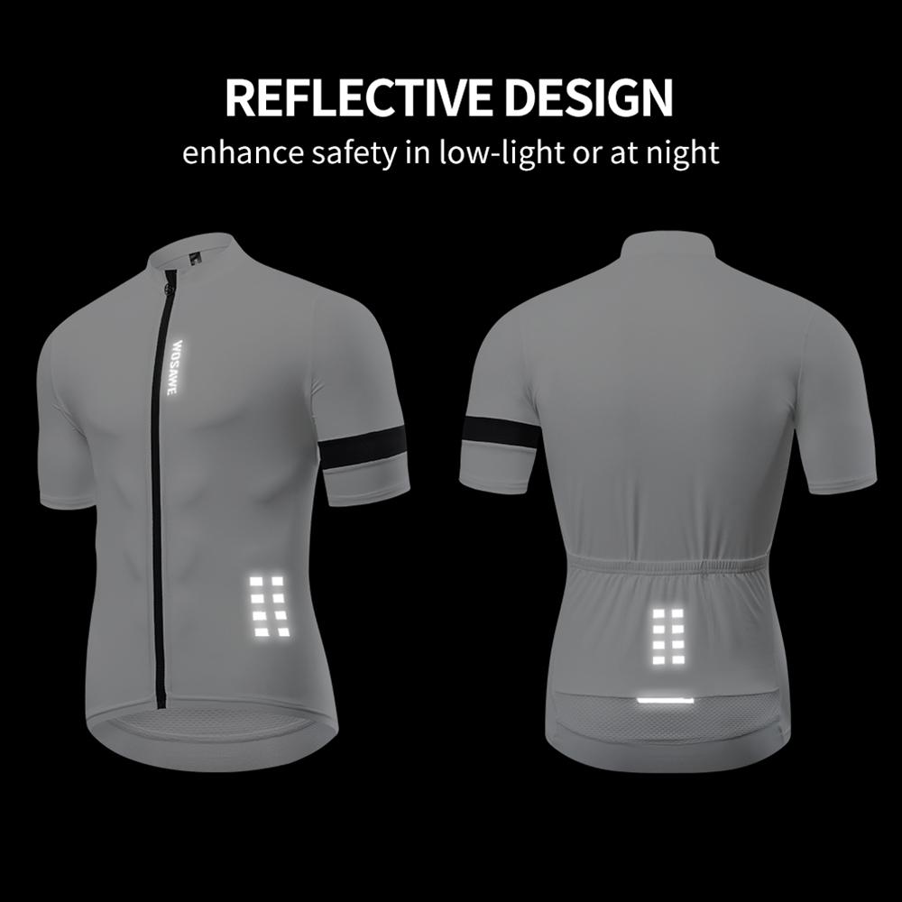 Wosawe Мужская одежда для езды на велосипеде с градиентным принтом и длинными рукавами, одежда для езды на горном велосипеде, спорт на открытом воздухе, быстросохнущая дышащая одежда для езды на велосипеде, топы