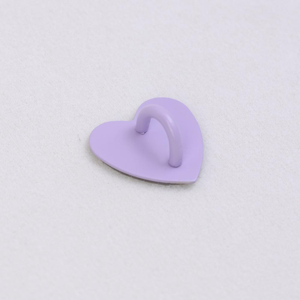 Kawaii Adhesive Metal Heart Phone Charm Holder Mobile Phone Case Finger Ring Stand Hooks Buckle Charms Clasp Accessories String 1