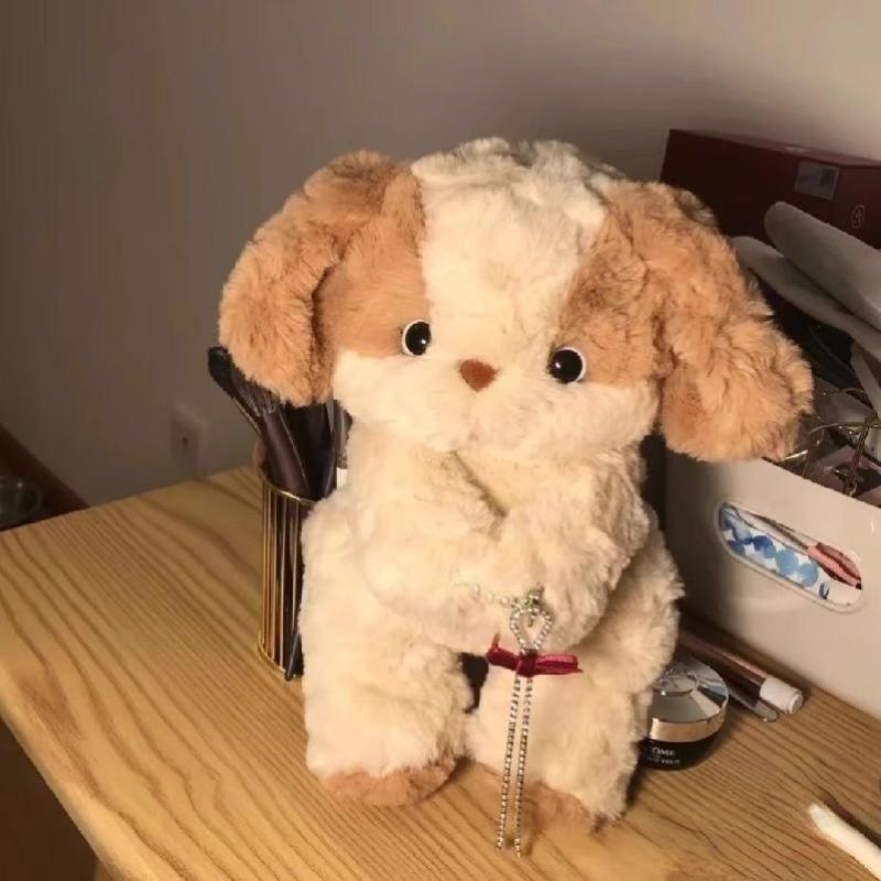 Promotional Gift Stuffed Animals Plush Toy Good Night Puppy Doll Pillow Cute Sleeping Doll Birthday for Girlfriend