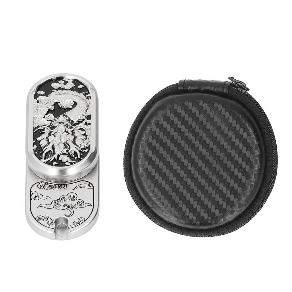 Carved Dragon Pattern Push Card Slider Magnetic Anxiety Stress Relief Push Card for Adult