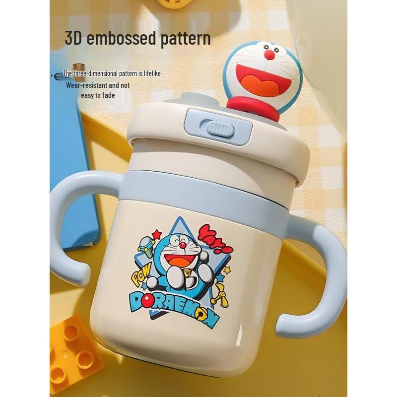 BEDDYBEAR Doraemon Термо-поильник с трубочкой