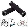 1 Pair Bicycle Handlebar Grip Cover with Ends Screwdriver Tool Non-slip Rubber Aluminum Alloy MTB Road Mountain Bike