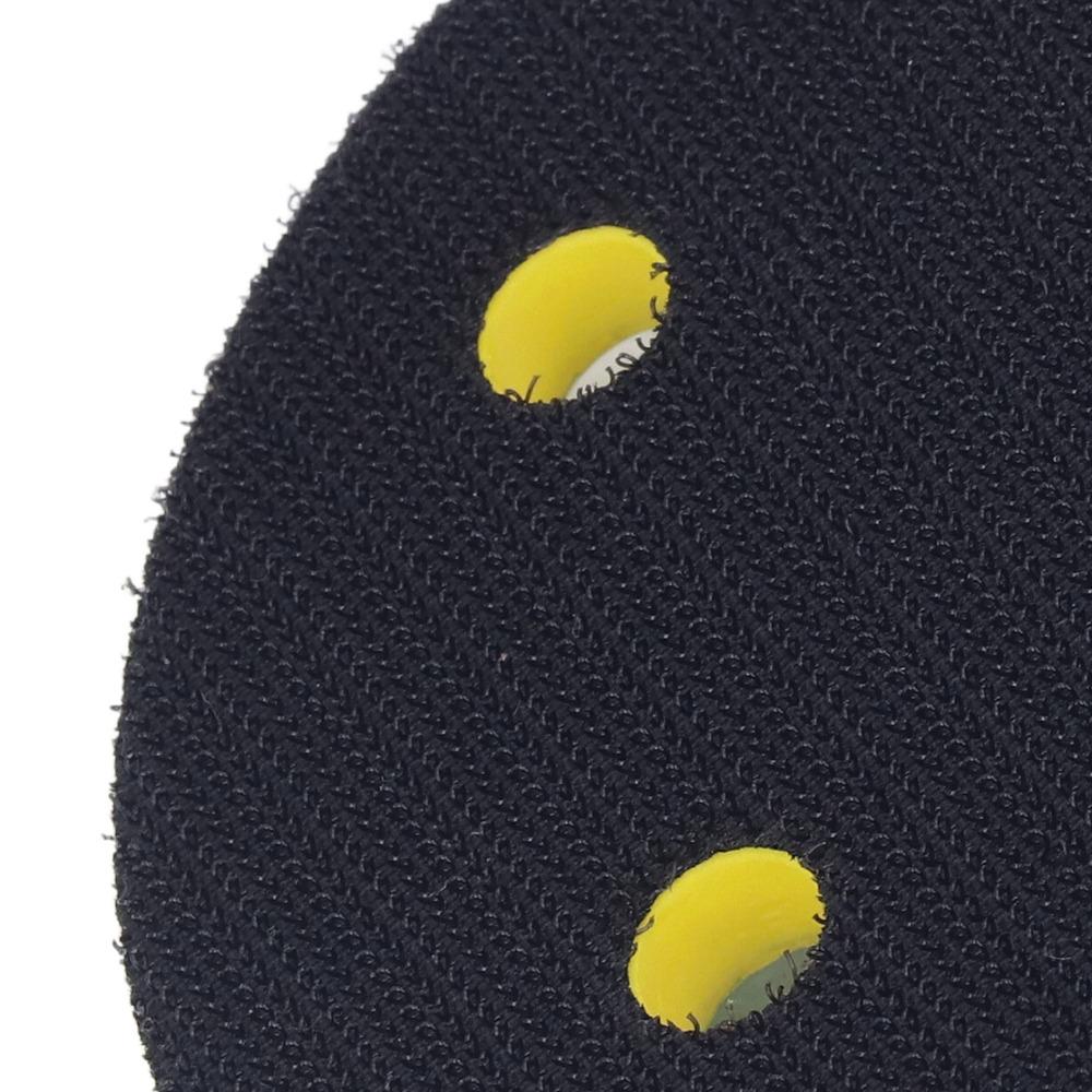 PU Backin Sanding Pad Hook Loop Pneumatic Sande 6 Holes Backing Plate Air Polishers