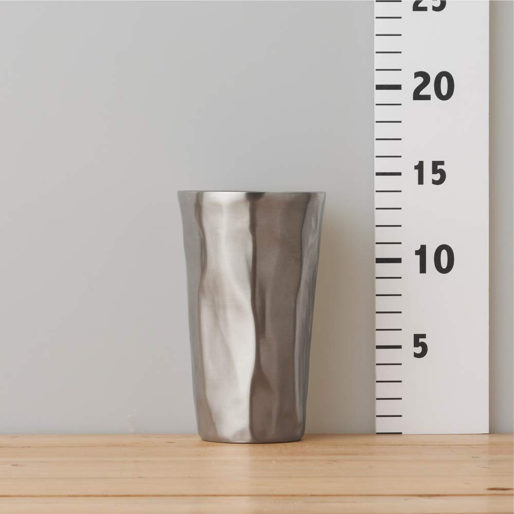 Doshisha Питьевой стакан 420 мл Серебристый Ручной работы