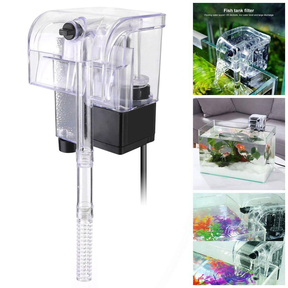 1Pcs Plastic Oxygen Pump Water Filter Wall-mounted Silent Wall Mounted Filter External Filter