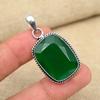 Green Onyx Gorgeous Gemstone 925 Sterling Silver Handmade Pendant Jewelry