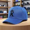 1pc Unisex Retro Sporty Letter K Cap Lightweight Machine Washable For Festivals Skateboarding Daily Wear