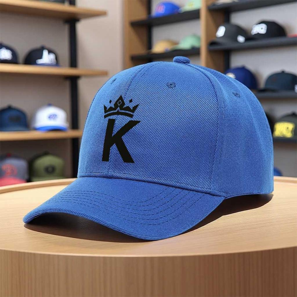 1pc Unisex Retro Sporty Letter K Cap Lightweight Machine Washable For Festivals Skateboarding Daily Wear