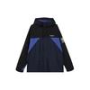 Color Block Zip-Up Hooded Jacket Men Jackets Dark-Blue Black A22V6Z25