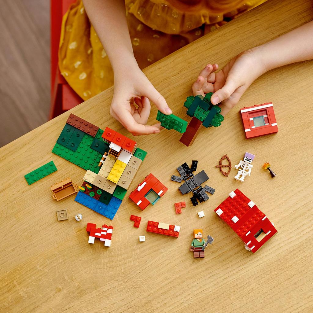 LEGO Minecraft Mushroom House Toy Подарок на день рождения Блок Рождество Мальчики Девочки Дети 8 лет 9 лет 10 лет Начальная школа