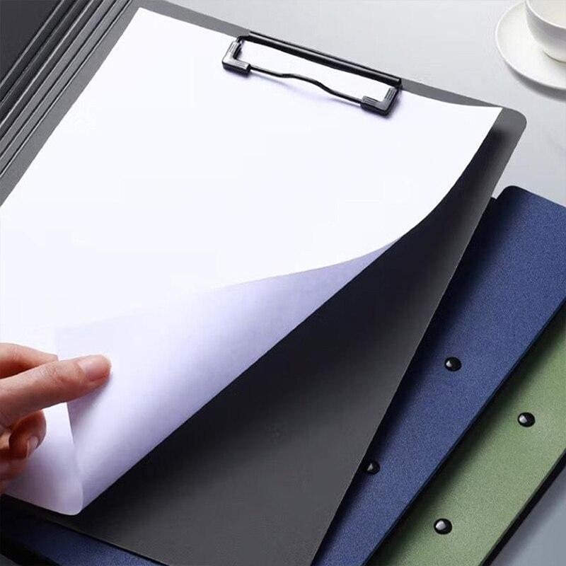 Папка для файлов формата А4, буфер обмена, блокнот для записей, зажим для заметок, двойная доска, скрепки для бумаг, органайзер для тестовой бумаги, школьные принадлежности, офисные канцелярские принадлежности
