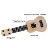 Mini 4 Strings Classical Ukulele Guitar Toy Simulation Kids Children Beginner Music Enlightenment Small Guitar for Entertainment