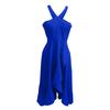 Ladies Elegant Sleeveless Sexy Fashion Evening Dress Prom Ruffle Dress