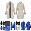 Retro Gothic Victorian Uniform Tailcoat Jacket For Men