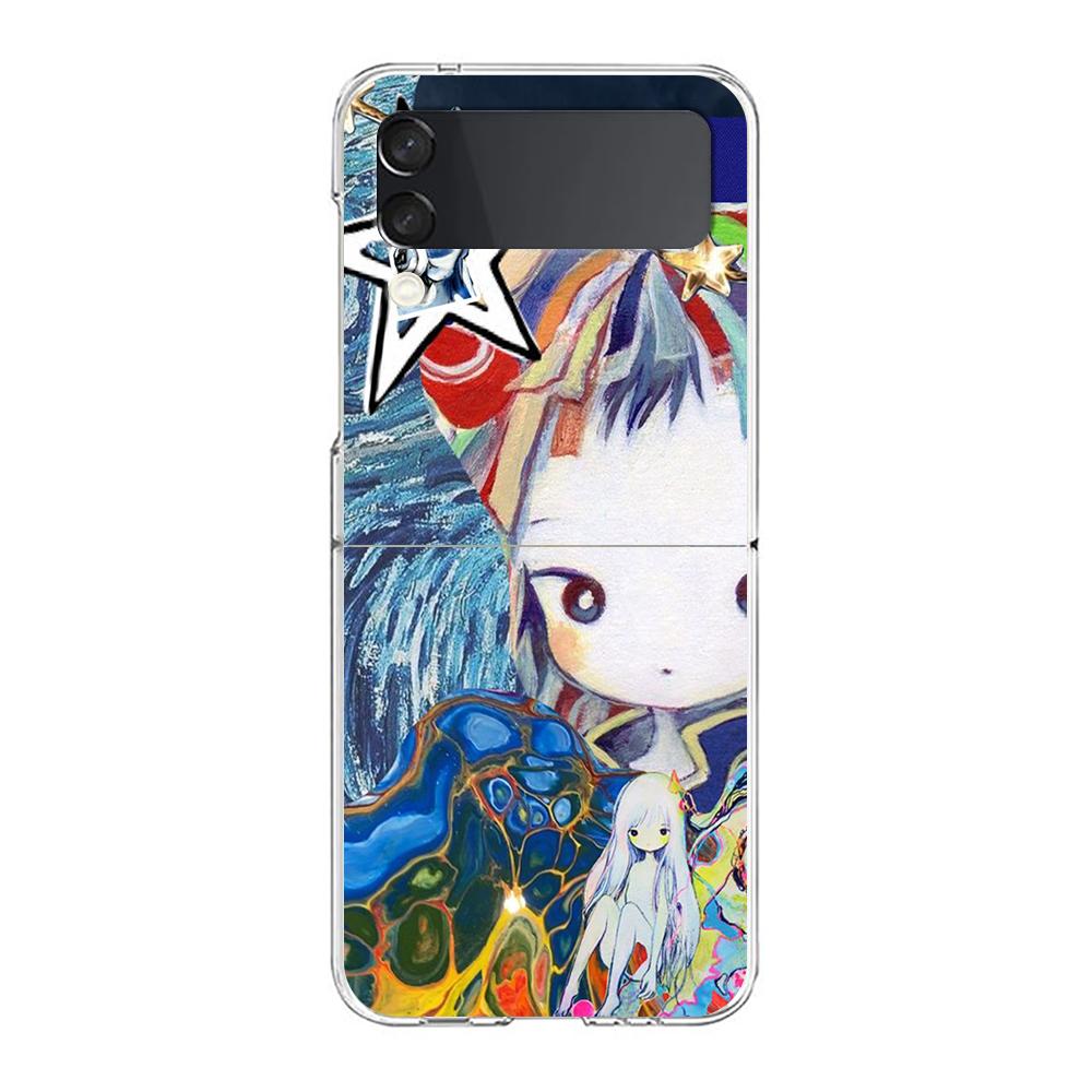 Жесткий ПК Чехол для Телефона Aya Takano Для Samsung Galaxy Z Flip 5 4 3 Прозрачная Крышка Для Galaxy Z Flip 6 Складной Ударопрочный Чехол Сумка