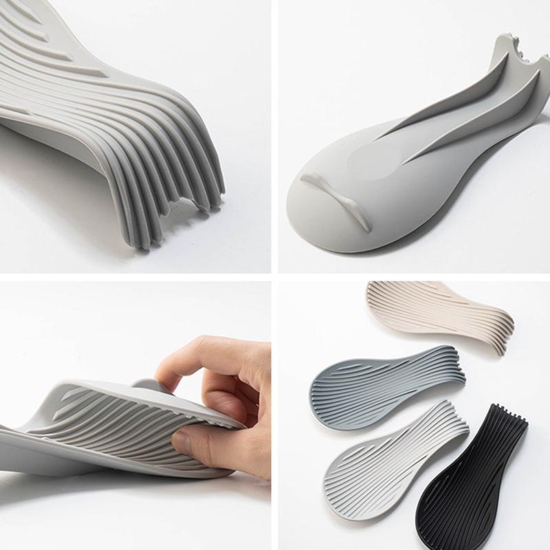 1 шт. силиконовый держатель для ложки кухонная подставка для ложки утварь термостойкие полки для хранения кухонные принадлежности кухонные принадлежности для приготовления пищи кухонные принадлежности