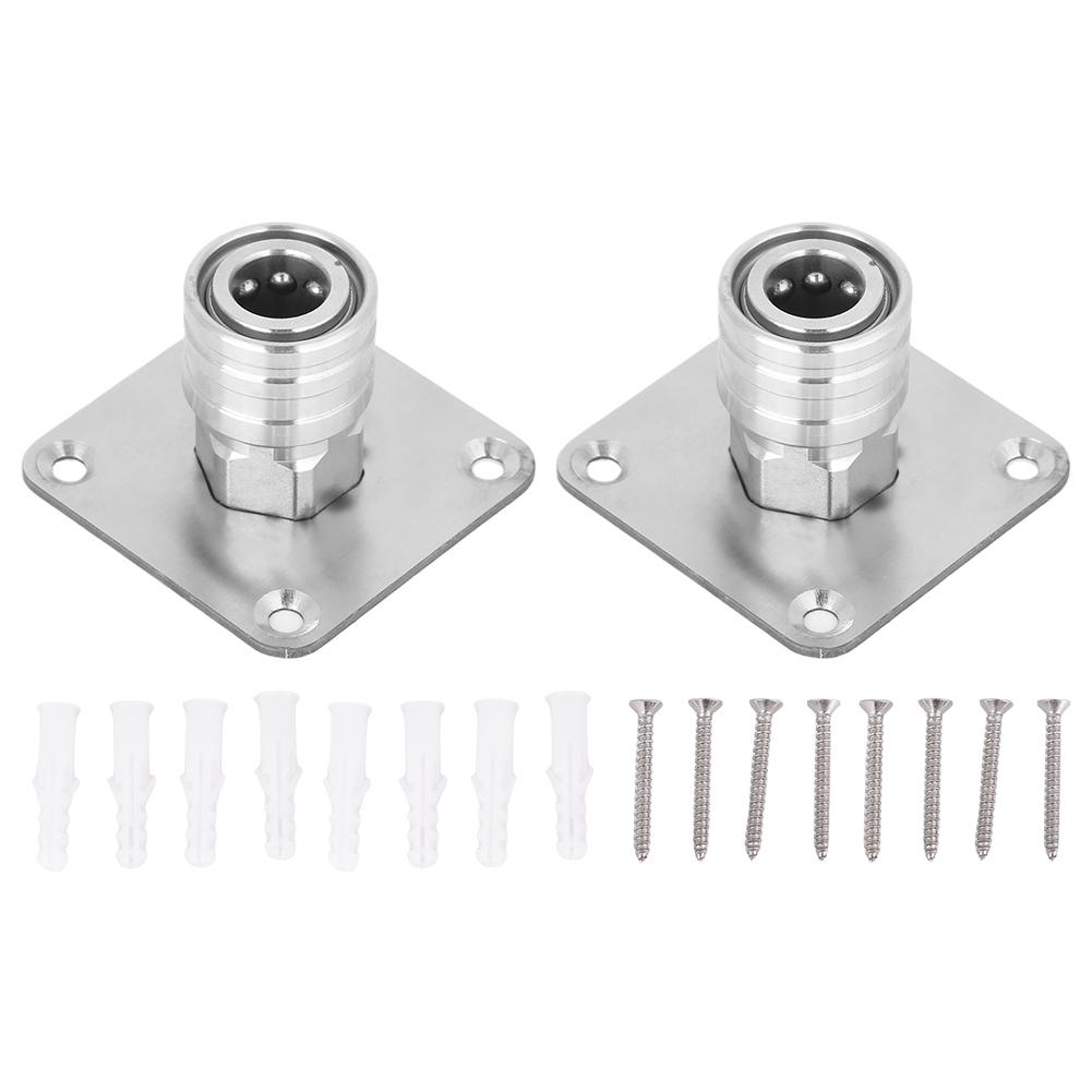 Pressure Washer Foam Cannon Holder, 1/4Inch Quick Connect Automatic Foam Lance Wall Mount Stainless Steel Snow Foam Gun Bracket