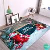 Merry Christmas Decoration Welcome Home Anti-Slip Door Mat Carpet Santa Flannel Floor Rugs for Living Room Home Decor Rug