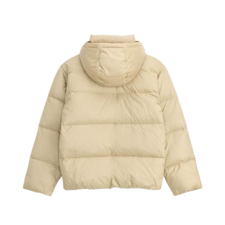 Vans Унисекс куртка пуховик с капюшоном и длинным рукавом однотонная приятная к коже бежевая VN000RVT4MG