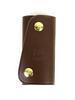 Leather Snap Button Key Case F 32 (Il Bisonte) 5402300090/006 (Free) (Dark Brown)