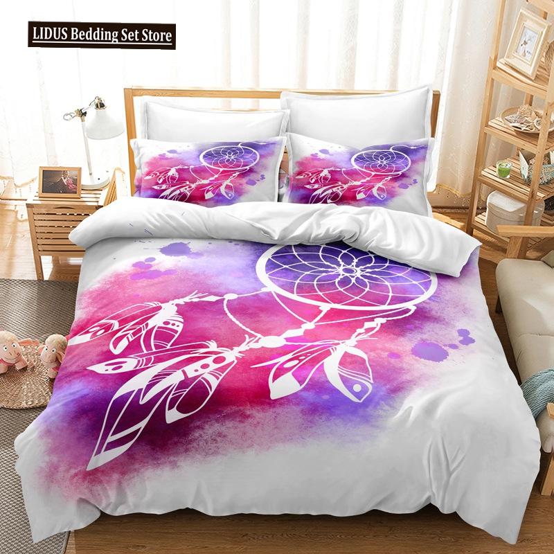 Комплект пододеяльника Ловец снов размера кинг, квин, племенной, экзотический, цветочный, богемный стиль, полиэстеровый комплект постельного белья для детей, девочек, мальчиков, подростков